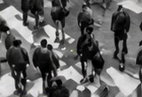 People walking in a crowd